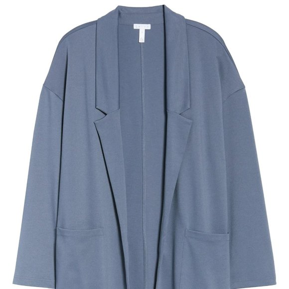 Leith Knit Blazer, Blue, 3X - Picture 5 of 5